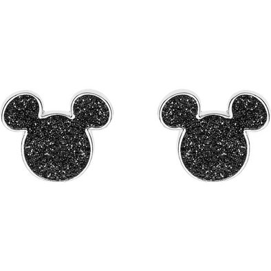 Disney Mickey fekete glitteres fülbevaló - ES00063SL.CS