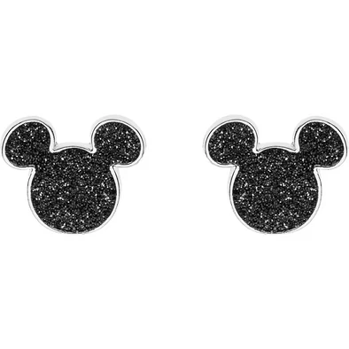 Disney Mickey fekete glitteres fülbevaló - ES00063SL.CS