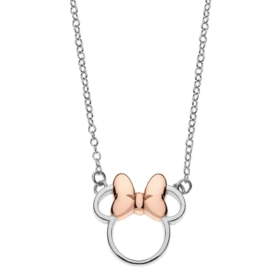 Disney rozé masnis Minnie nyaklánc - NS00001TL-157.CS