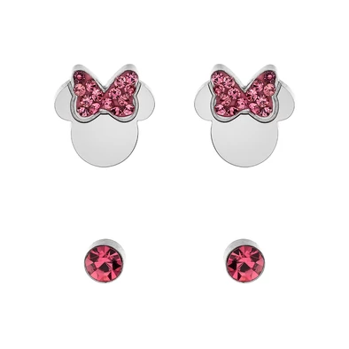 Disney rózsaszín Minnie fülbevaló szett - S600149RPL-B.CS