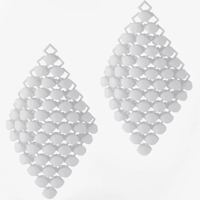 Fabnora fehér fülbevaló medál - FA8PE-SSWH - Essence