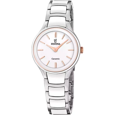 Festina nemesacél és kerámia bicolor női óra - F20752/1 - Ceramic