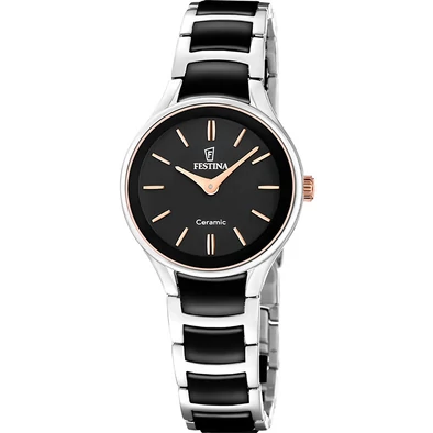 Festina nemesacél és fekete kerámia női óra - F20752/7 - Ceramic