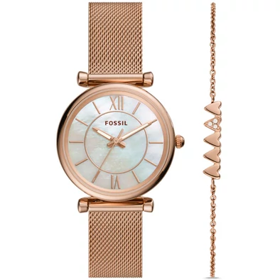 Fossil női óra + karkötő - ES5058SET - Carlie