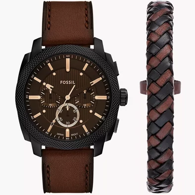 Fossil férfi óra és karkötő szett - FS6102SET - Machine Chronograph