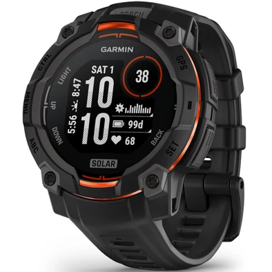 Garmin Instinct 3, 45mm Solar, Fekete (ED) - 010-02934-00