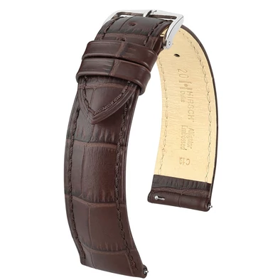 Hirsch barna borjú bőr óraszíj  18mm - Duke L - 01028010-2-18