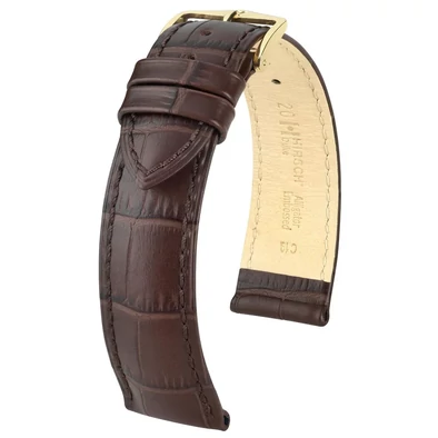 Hirsch barna borjú bőr óraszíj  20mm - Duke L NQR - 01028010NQ-1-20