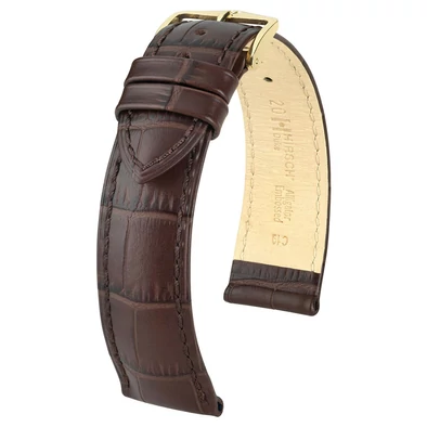 Hirsch barna borjú bőr óraszíj  18mm - Duke L - 01028010OE-1-18