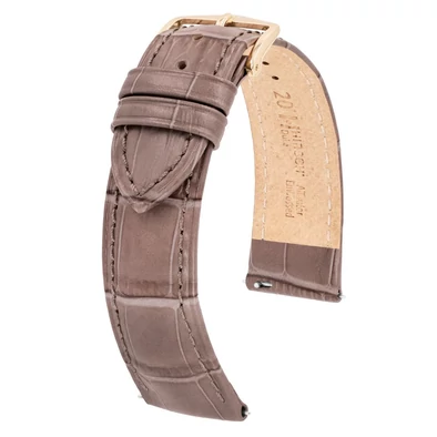 Hirsch szürke borjú bőr óraszíj  18mm - Duke L - 01028037-1-18