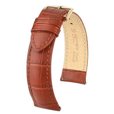 Hirsch aranybarna borjú bőr óraszíj  14mm - Duke L - 01028070-1-14