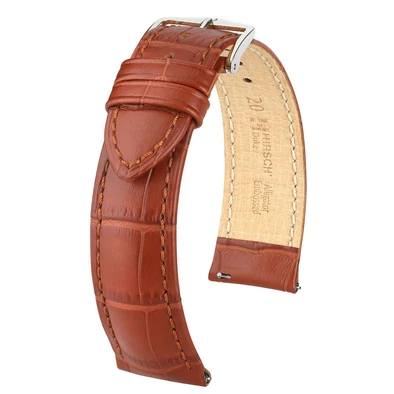 Hirsch aranybarna borjú bőr óraszíj  18mm - Duke XL - 01028270-2-18