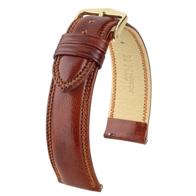 Hirsch aranybarna borjú bőr óraszíj  18mm - Ascot L - 01575070-1-18