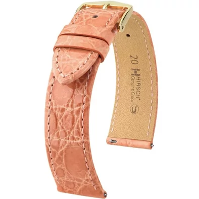 Hirsch Kajmán bőr óraszíj 17mm - Genuine Croco L - 01808022-2-17
