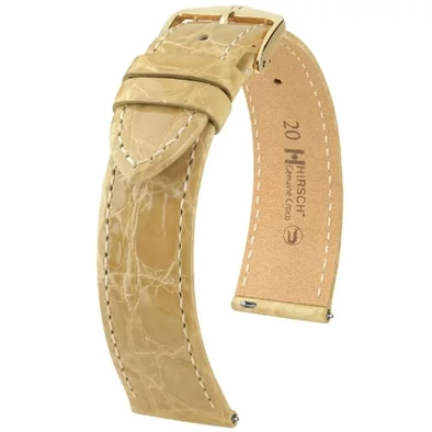 Hirsch Kajmán bőr óraszíj 17mm - Genuine Croco L - 01808090-2-17