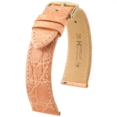 Hirsch Kajmán bőr óraszíj 19mm - Genuine Croco M - 01808122-1-19