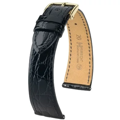 Hirsch Kajmán bőr óraszíj 19mm - Genuine Croco M - 01808150-1-19