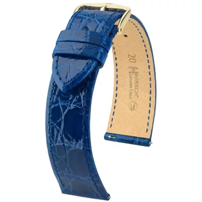 Hirsch Kajmán bőr óraszíj 19mm - Genuine Croco M - 01808185-1-19