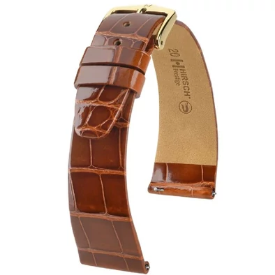 Hirsch Aligátor bőr óraszíj 16mm - Prestige L - 02207070-7-16