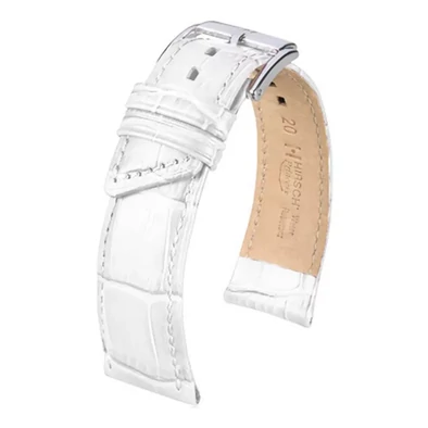 Hirsch fehér borjú bőr óraszíj  18mm - Princess M NQR - 02628101-2-18