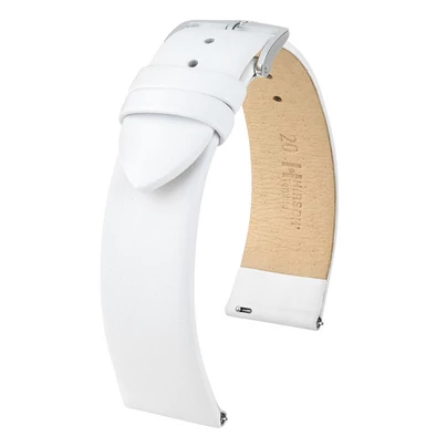 Hirsch fehér borjú bőr óraszíj  16mm - Toronto L - 03702000-2-16