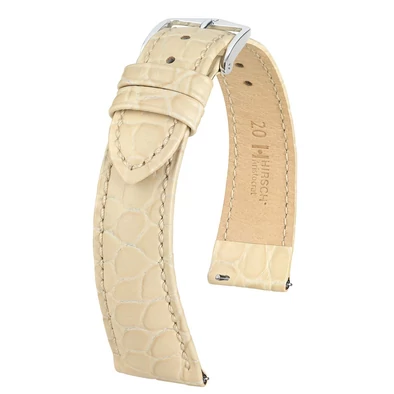 Hirsch bézs borjú bőr óraszíj  18mm - Aristocrat L - 03828090-2-18