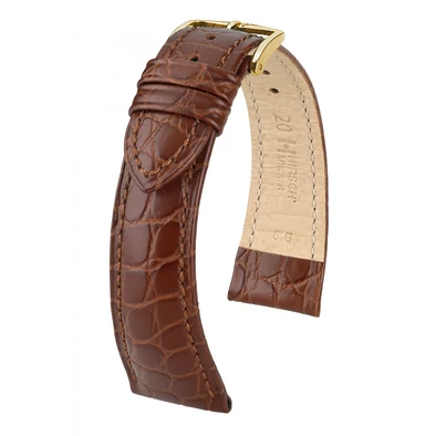 Hirsch barna borjú bőr óraszíj  16mm - Aristocrat M - 03828110-1-16