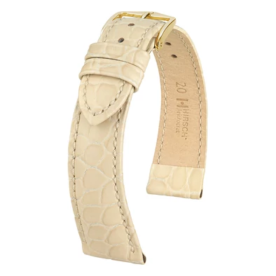 Hirsch bézs borjú bőr óraszíj  16mm - Aristocrat M - 03828190-1-16