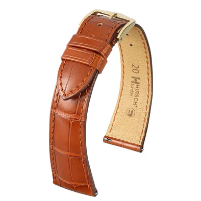 Hirsch aranybarna aligátor bőr óraszíj  18mm - London L - 04207079-1-18
