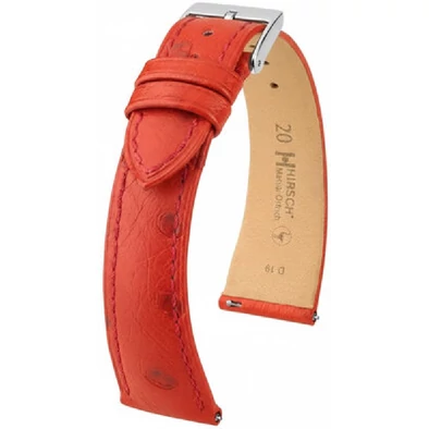 Hirsch Strucc bőr óraszíj 18mm - Massai Ostrich L - 04262020-2-18