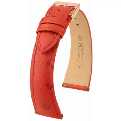 Hirsch Strucc bőr óraszíj 18mm - Massai Ostrich L - 04262020-7-18