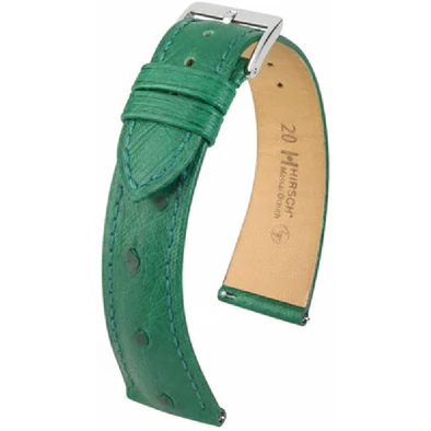Hirsch Strucc bőr óraszíj 18mm - Massai Ostrich L - 04262040-2-18