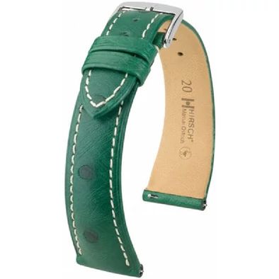 Hirsch Strucc bőr óraszíj 18mm - Massai Ostrich L - 04262041-2-18