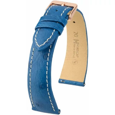 Hirsch Strucc bőr óraszíj 18mm - Massai Ostrich L - 04262084-7-18