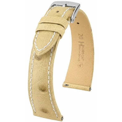 Hirsch Strucc bőr óraszíj 18mm - Massai Ostrich L - 04262091-2-18