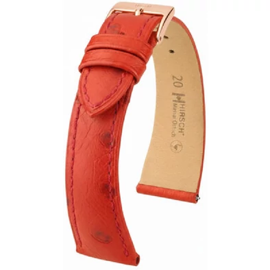Hirsch Strucc bőr óraszíj 14mm - Massai Ostrich M - 04262120-7-14