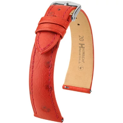 Hirsch Strucc bőr óraszíj 17mm - Massai Ostrich L - 04362020-2-17