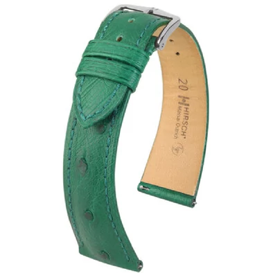 Hirsch Strucc bőr óraszíj 17mm - Massai Ostrich L - 04362040-2-17