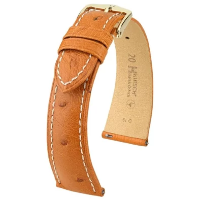 Hirsch Strucc bőr óraszíj 17mm - Massai Ostrich L - 04362071-1-17