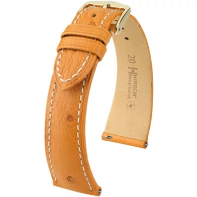Hirsch Strucc bőr óraszíj 17mm - Massai Ostrich L - 04362074-7-17