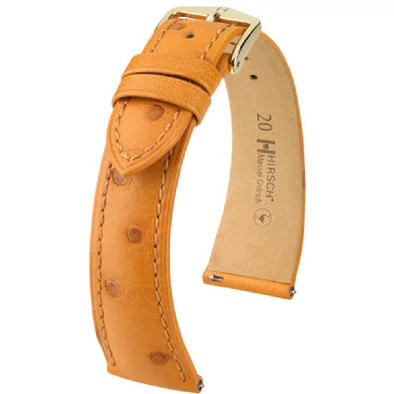 Hirsch Strucc bőr óraszíj 17mm - Massai Ostrich L - 04362075-7-17