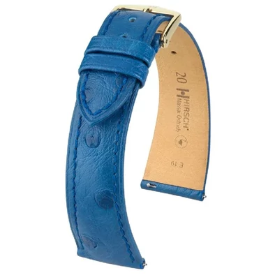 Hirsch Strucc bőr óraszíj 17mm - Massai Ostrich L - 04362085-7-17