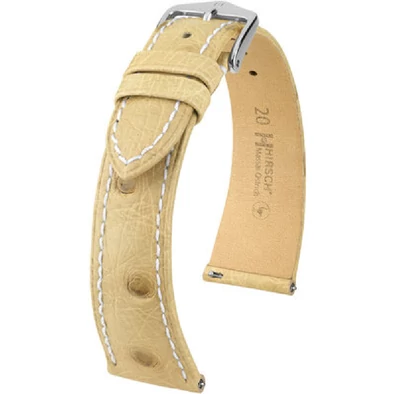 Hirsch Strucc bőr óraszíj 17mm - Massai Ostrich L - 04362091-2-17