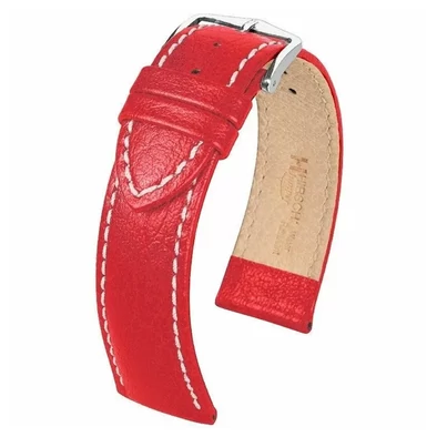 Hirsch piros borjú bőr óraszíj  20mm - Jumper L NQR - 04402020-2-20