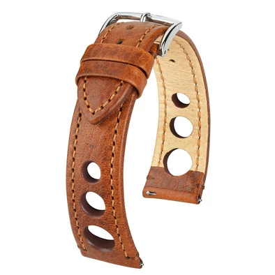 Hirsch aranybarna borjú bőr óraszíj  18mm - Rally L - 05102070-2-18