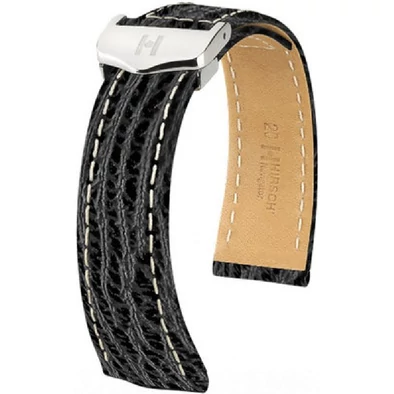 Hirsch Cápa bőr óraszíj 20mm - Navigator - no buckle - 07005450-0-2018