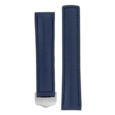 Hirsch kék borjú bőr óraszíj  18mm - Speed - no buckle - 07402480-0-1816