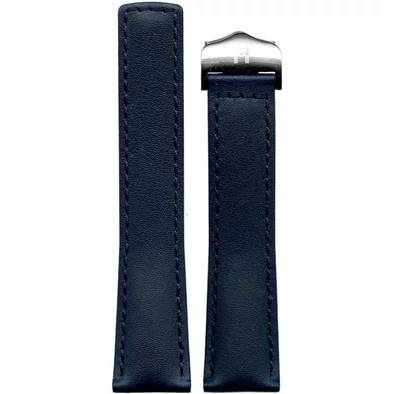 Hirsch kék borjú bőr óraszíj  22mm - Speed Plus - no buckle - 07502480-0-2218
