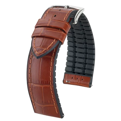 Hirsch aranybarna borjú bőr/ kaucsuk óraszíj  20mm - Paul M - 0925028170-2-20