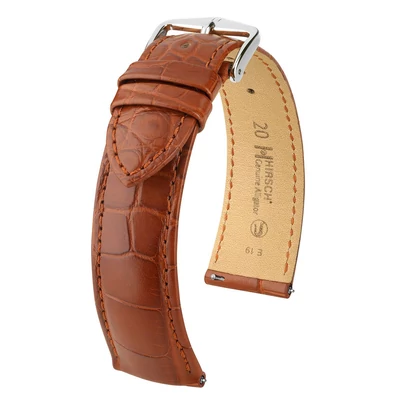 Hirsch aranybarna aligátor bőr óraszíj  18mm - Genuine Alligator L - 10220779-2-18